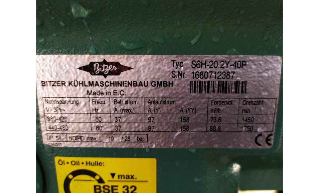 Kompressor Bitzer S6H 30.6 kW
