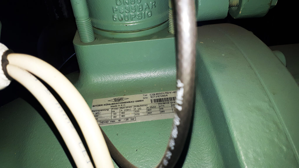 Used chiller Liebert Hiross 1068 kW