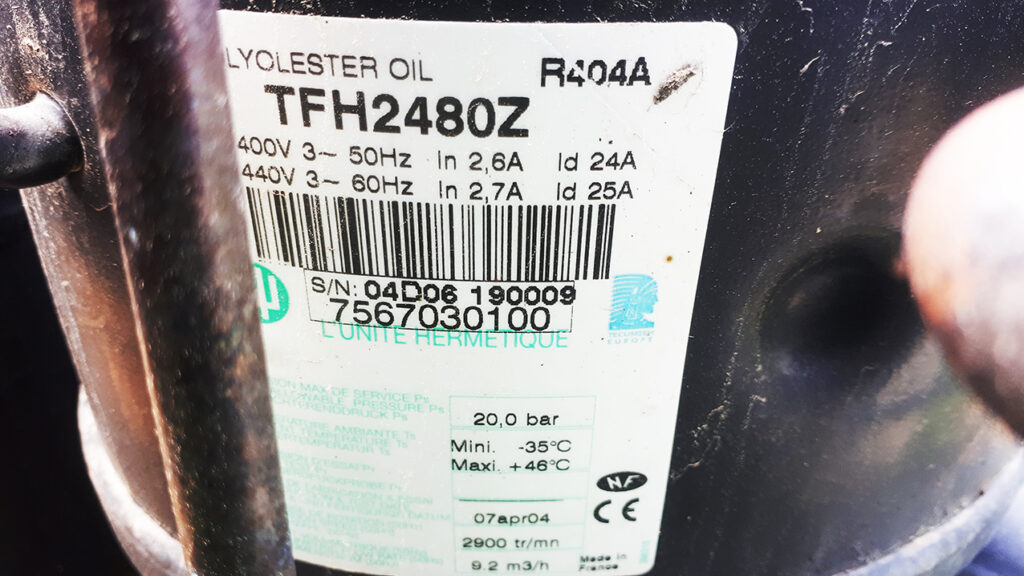 GEBRAUCHTE KONDENSATIONSEINHEIT L'unite Hermetique 0,8 kW
