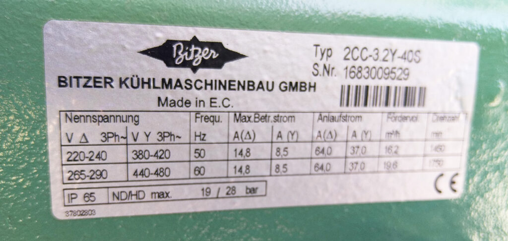 GEBRAUCHTE KONDENSATIONSEINHEIT TEKO-BITZER