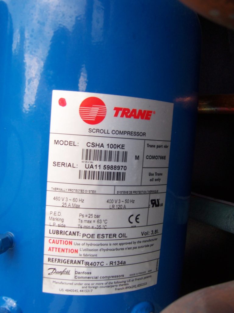 Kaltwassersatz Trane 62 kW