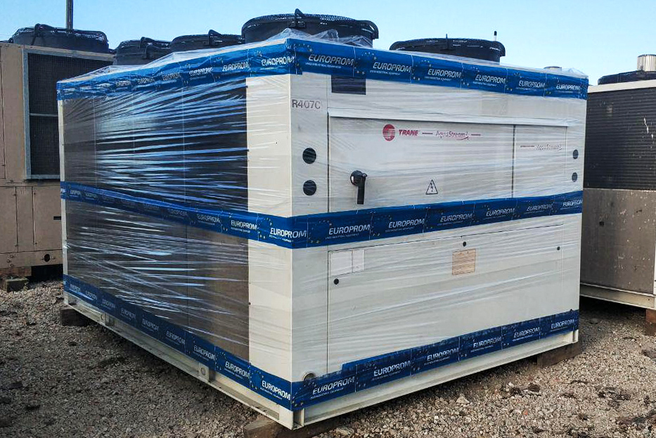 Chiller Trane of Series ECGAN of 185 kW. Year of manufacture – 2007.
