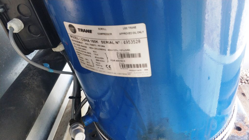 WATERCOOLED CHILLER TRANE 105 KW