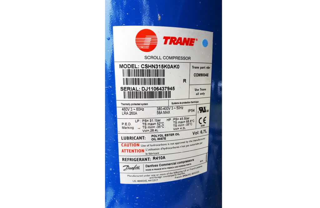 Чиллер Trane 123 кВт