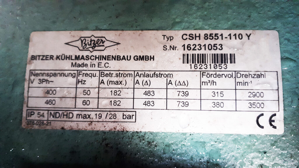 Used chiller Liebert Hiross 501 kW