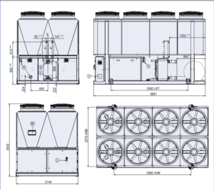 demensions chiller