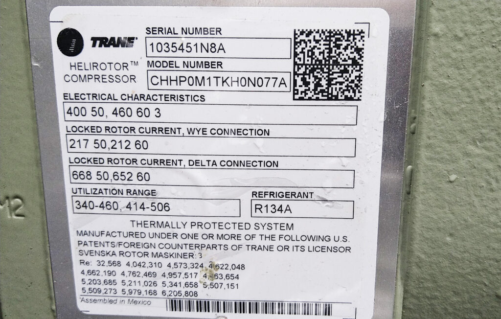Чиллер Trane 466 кВт