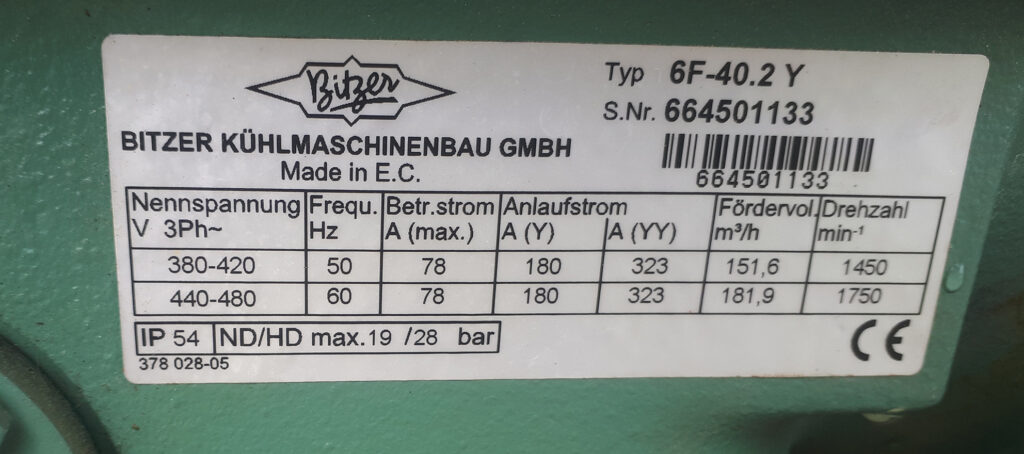 Gebrauchte die Kompressoreinheit Bitzer 166 kW