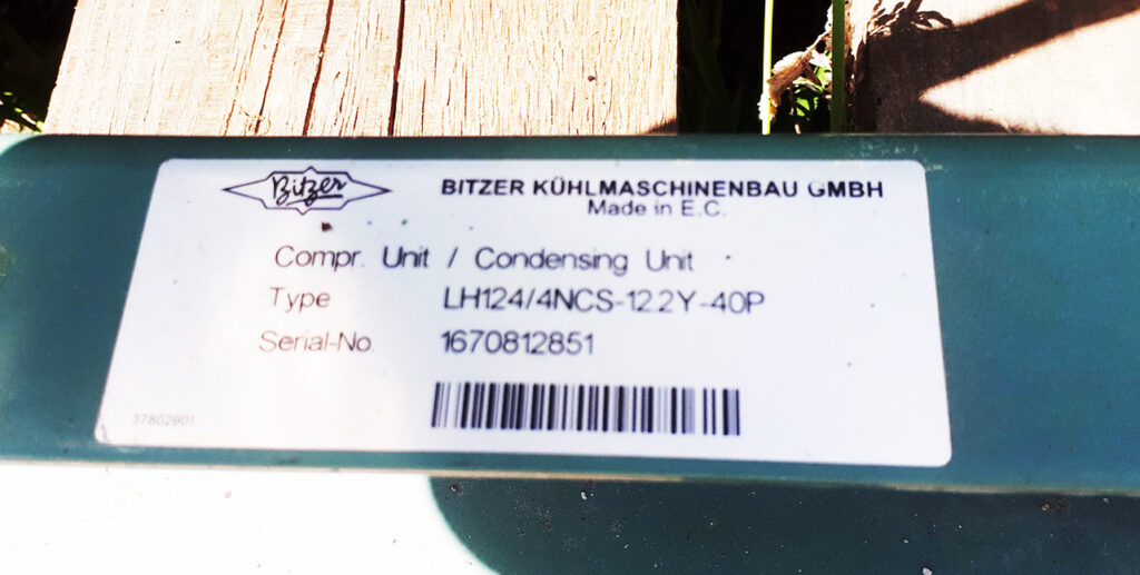 USED CONDENSING UNIT BITZER 30,6 KW