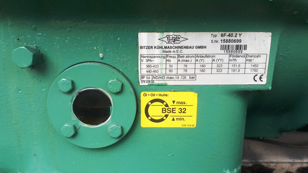 USED COMPRESSOR BLOC BITZER 166 KW