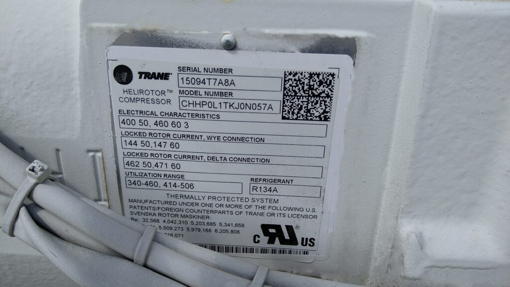 Чіллер Trane RTAD 275 кВт