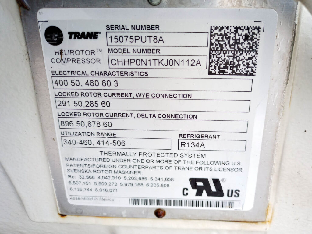 Чиллер Trane RTAD 552 кВт