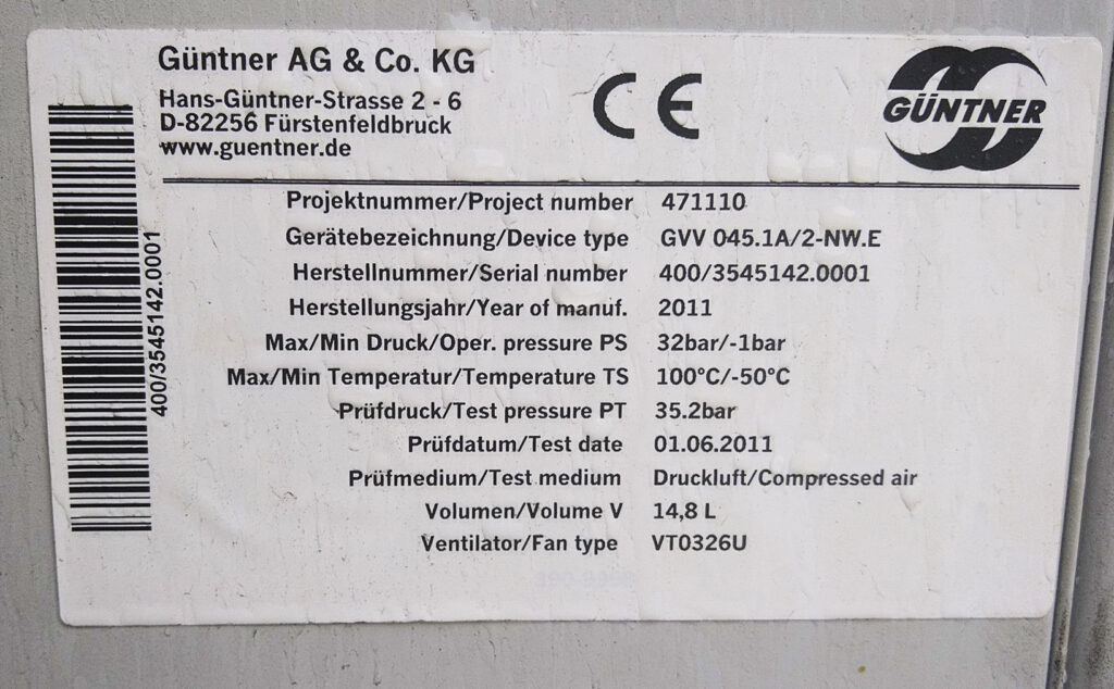 Schockgefrieren Gunter 13.2 kW