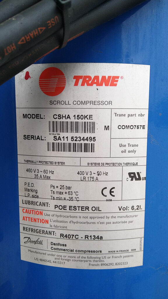 Чиллер Trane 241 кВт