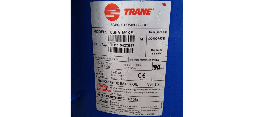 Kaltwassersatz Daikin/Trane 240 kW