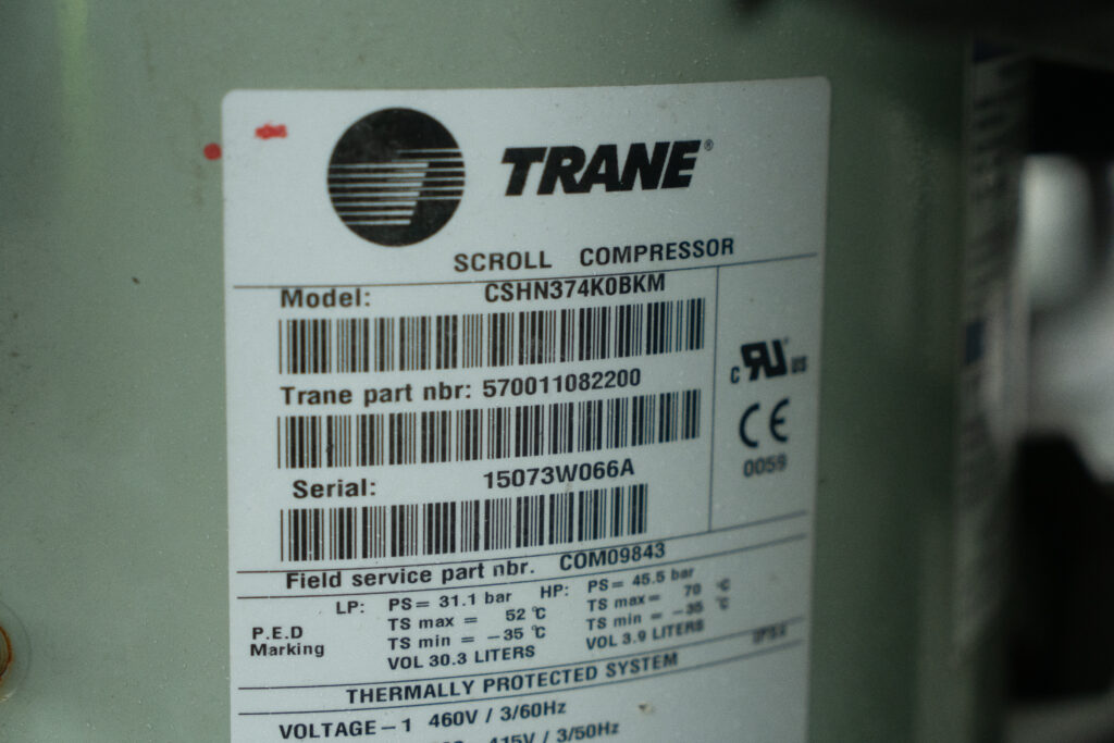 Aircooled chiller Trane CGAM 120 327.2kW