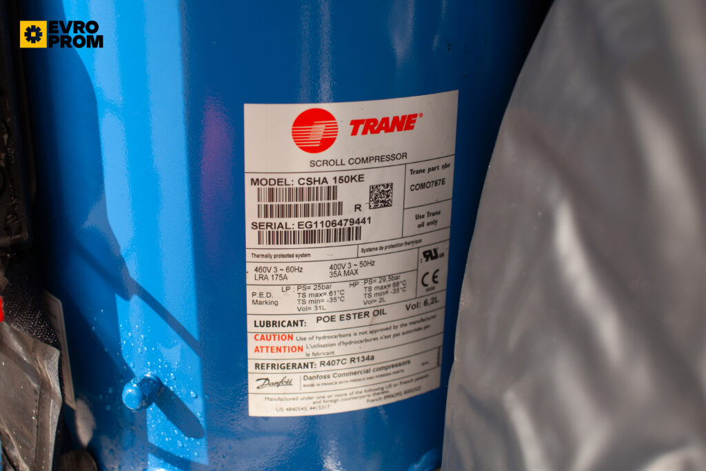 Aircooled chiller TRANE ECGCL 500 126 kW