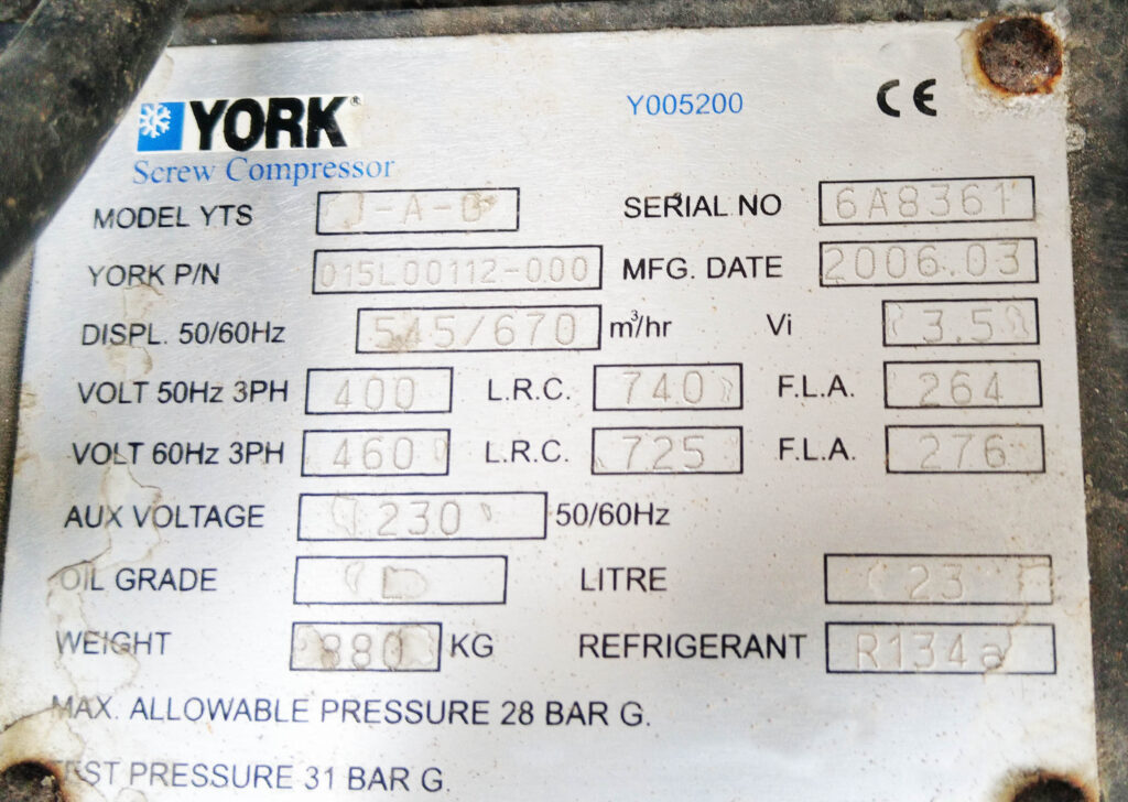 Чіллер York 614 кВт