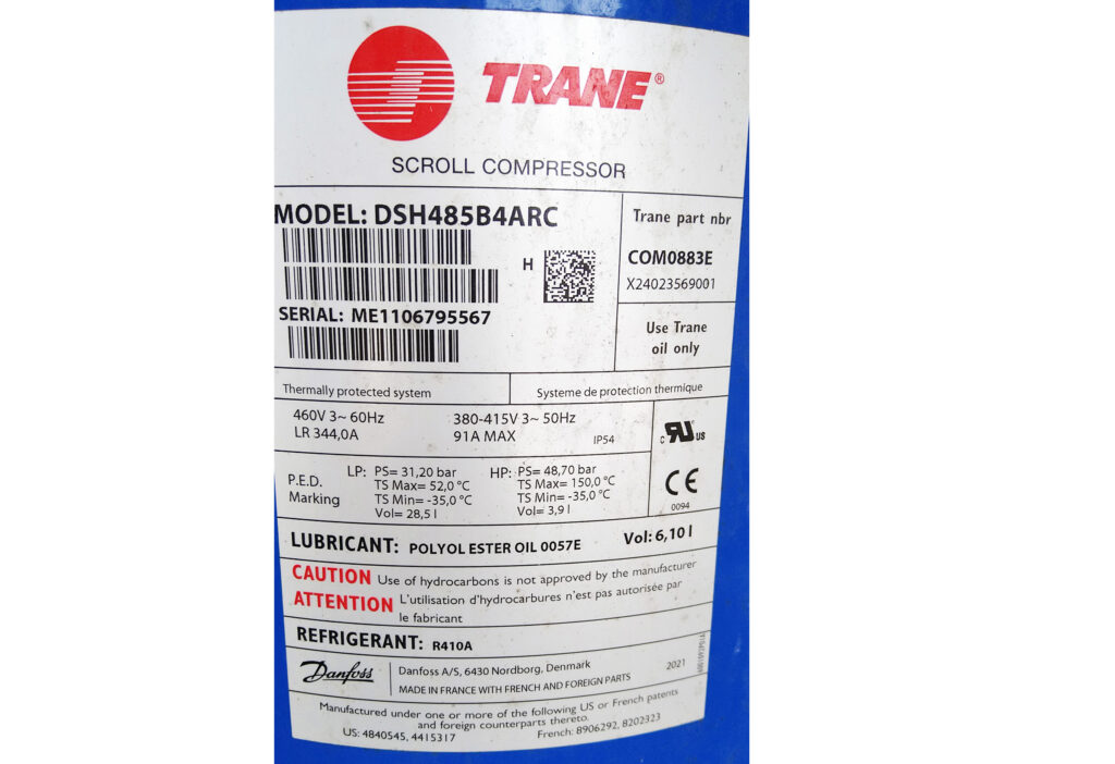 Чиллер/Тепловой насос TRANE CXAF 421 kW