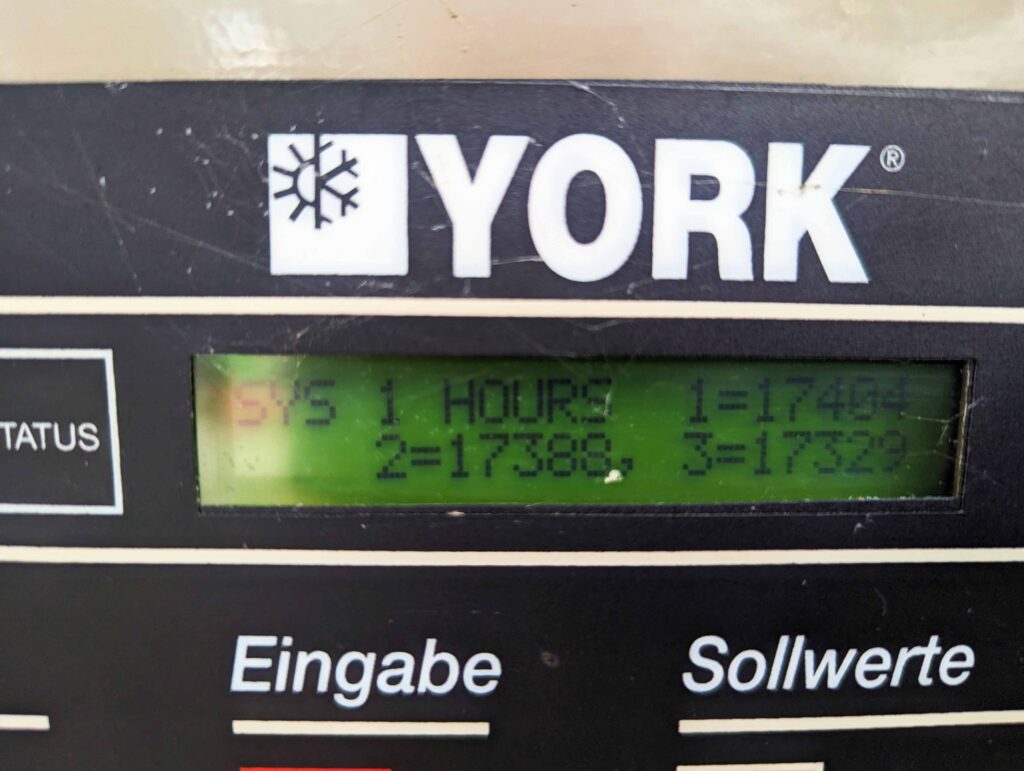 Aircooled chiller York YLAE 222 kW