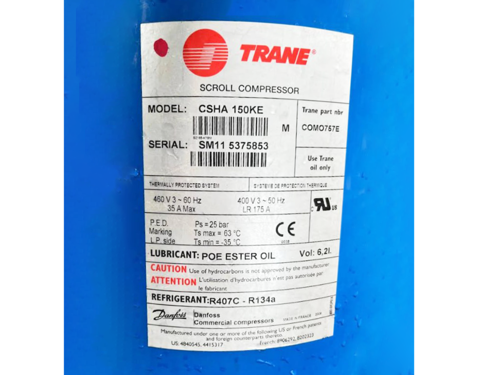 Чиллер Trane ECGAN900E 241 кВт