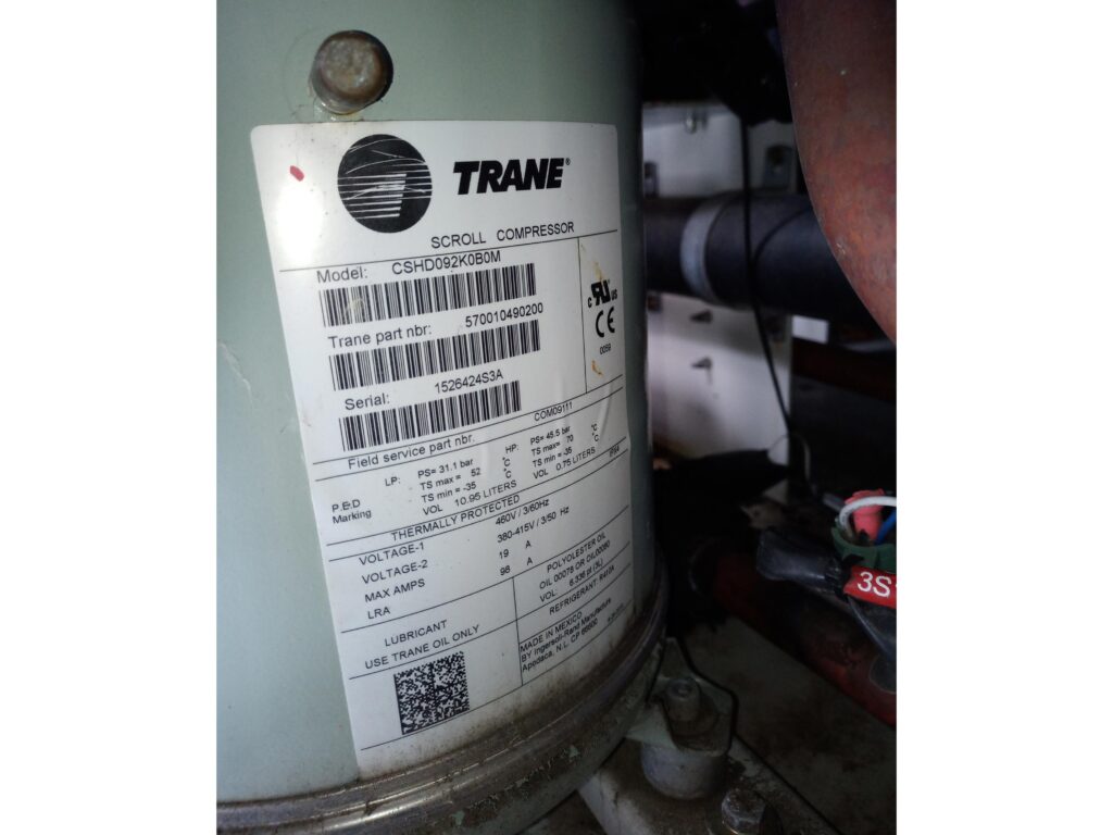 Чиллер/ПОМПА ТЕПЛА TRANE 43 kW