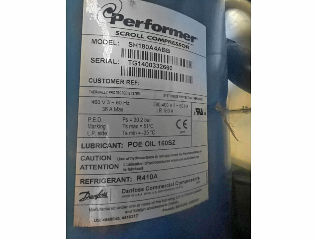 AIRCOOLED CHILLER/heat pump Systemair VLH 604 154/169 kW