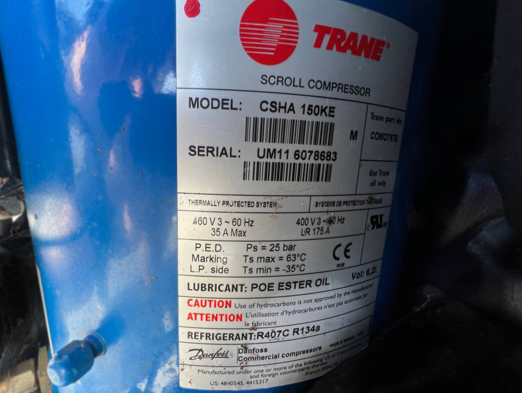 AIRCOOLED CHILLER/HEAT PUMP TRANE ECXAN400 94.5 / 99,2 KW