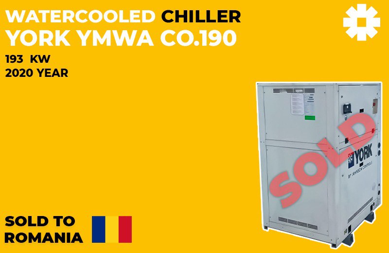 The YORK YMWA CO.190 chiller has been sold!