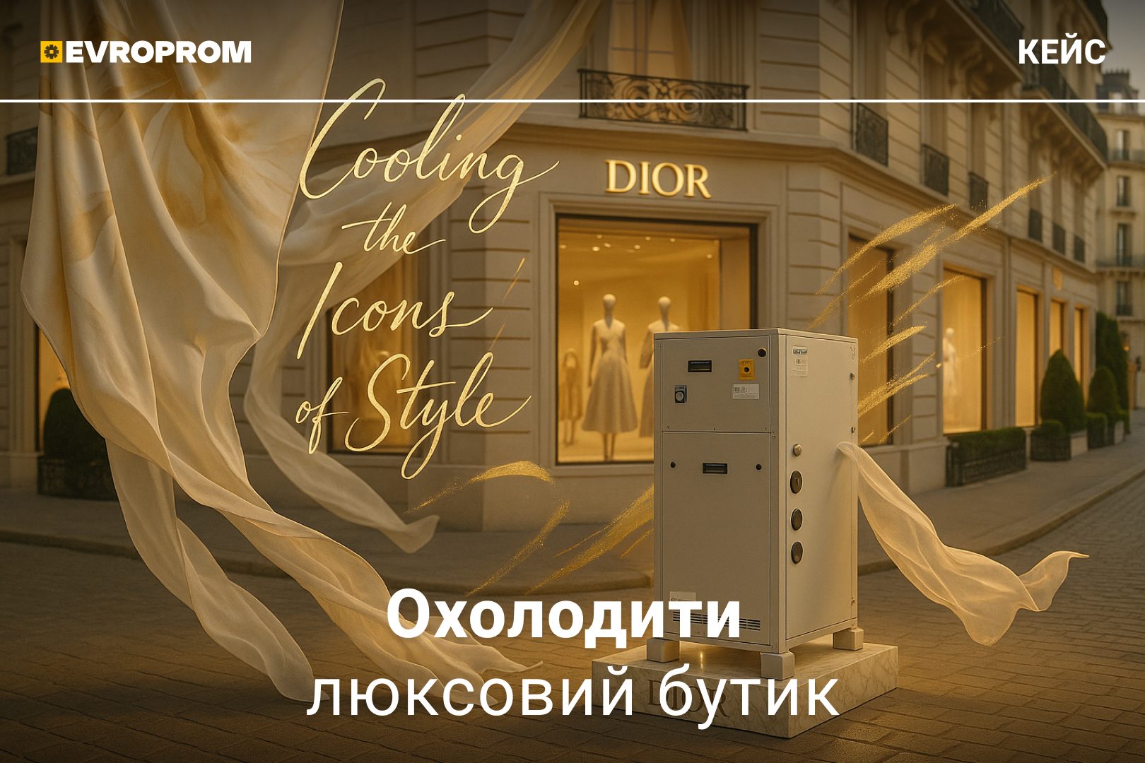 DIOR і EVROPROM: сфокусоване інженерне рішення для центру Парижа і сфери HVAC
