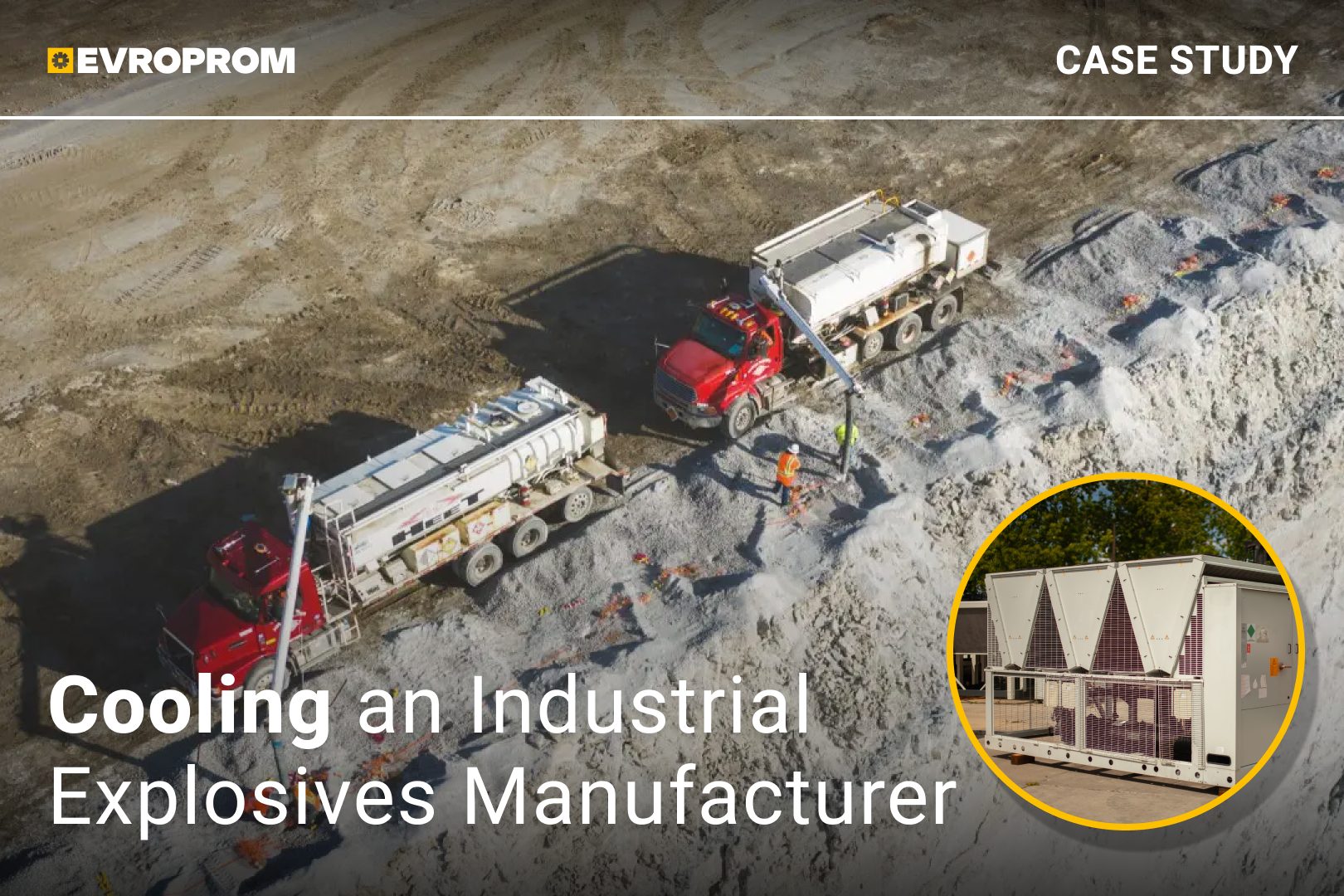 Case of an Industrial Explosives Manufacturer. Shipment Today, Warranty from Start-Up