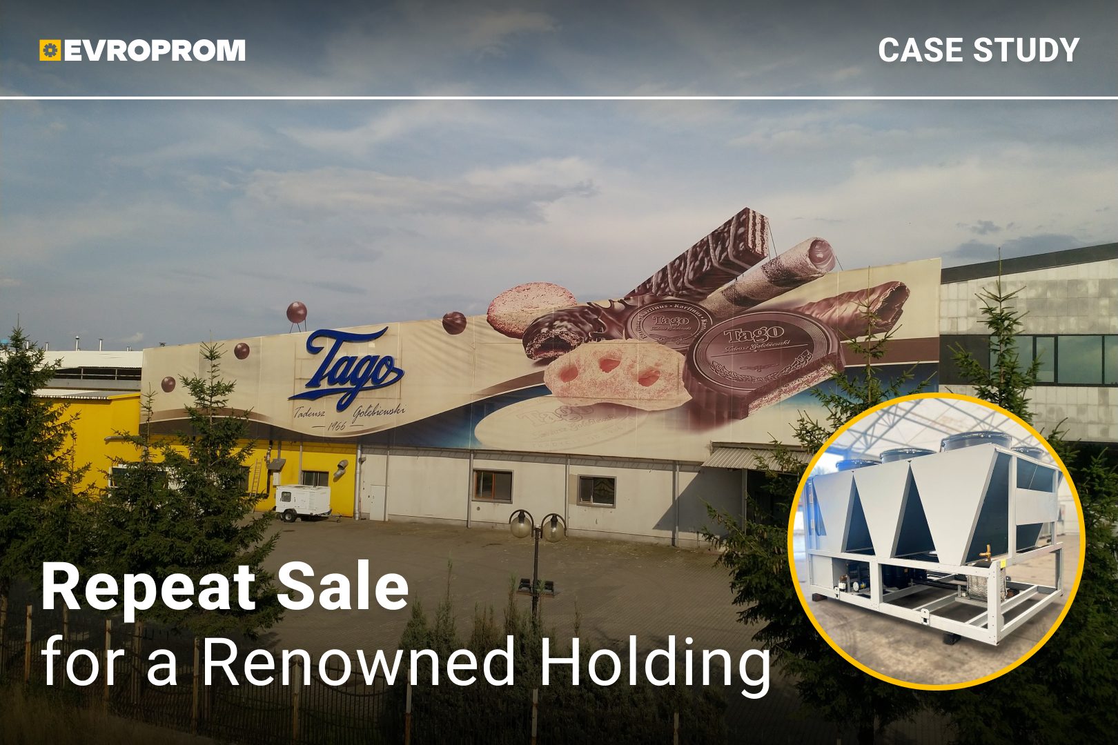 GOŁĘBIEWSKI large holding, precise cooling and re-selection: 320 kW case for TAGO