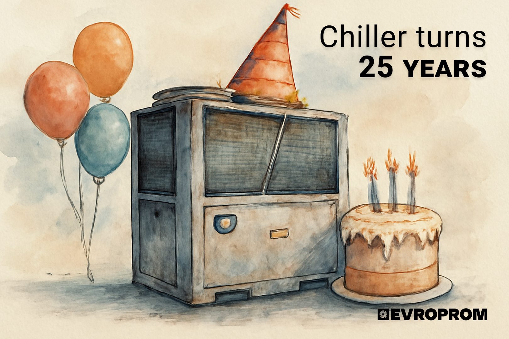 Can a 25-year-old chiller still perform well?