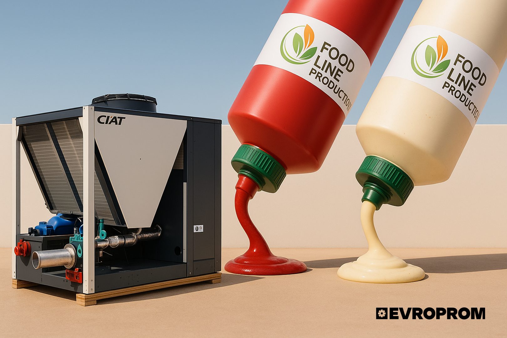 How a Sauce Production Plant Cut Cooling Costs by 70%: Case Study with CIAT Chiller and Carrier Dry Cooler
