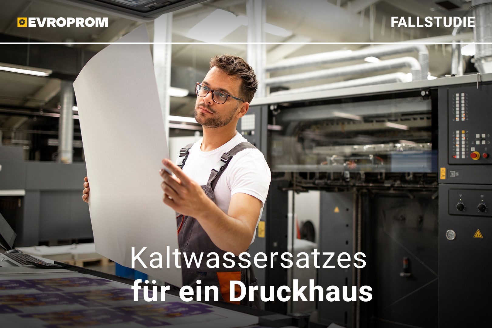 45 kW-Kaltwassersatz für eine Offsetdruckerei in Dänemark